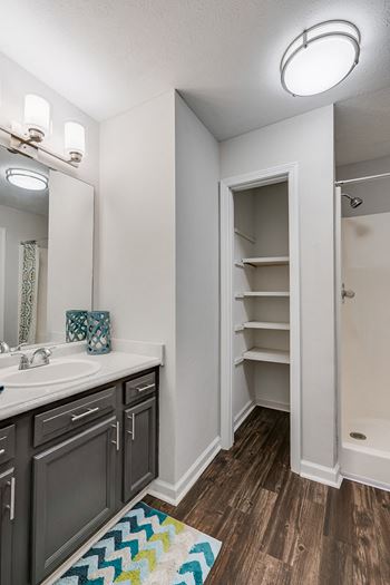 Built-in linen closets